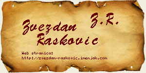 Zvezdan Rašković vizit kartica
